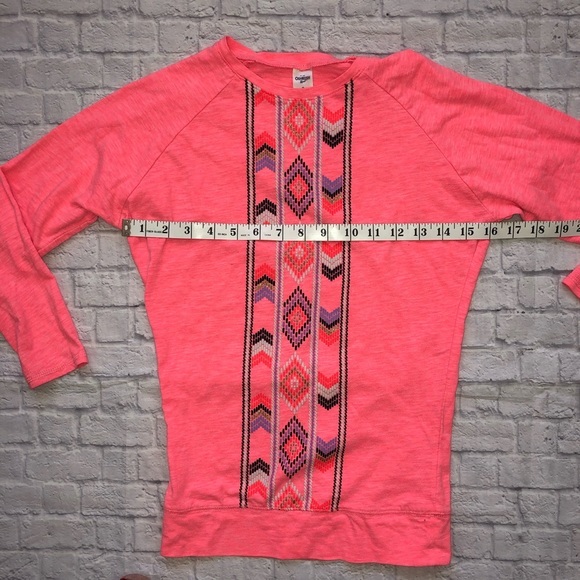 Oshkosh Bgosh Pink Aztec Print Long Sleeve Top 8 - Picture 5 of 8